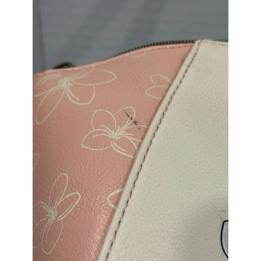 Satchel Bag Loungefly Disney Womens Pink Good Stitch Floral Tropical Scrump OS
